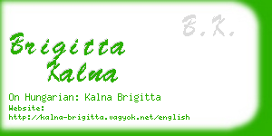 brigitta kalna business card